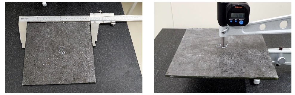 試験片寸法検査